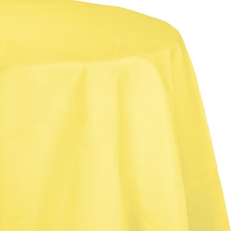 TOUCH OF COLOR Mimosa Yellow Octy Round Tablecloth, 82", 12PK 923266